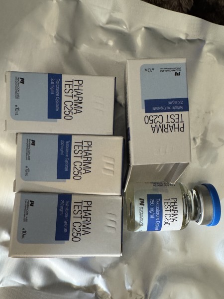 Purchased (4) 10ml
Vials of the Pharmacom Labs US of testosterone Cypionate 250mgs. The packaging from the box to safety insert to the label holograms lets you know this gear is top notch in every way. Smooth injections and worth the cost in every way. From order to doorstep in about 10 days.