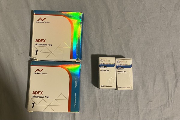 My TRT and aromatase inhibitor. As a hyper responder to androgens, I aromatize more than I should. I found that out when I gained 5 lbs in 7 days after an injection. I am not on a caloric surplus and I would have needed to eat 20,000+ calories to gain that weight in 7 days. No way that was possible. So I was sure that my estradiol was through the roof and I was just holding water. So, I decided to add an AI to my basic TRT protocol.