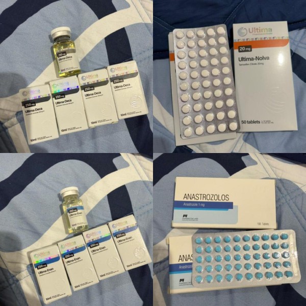 Tive excelentes resultados e ganhos significativos usando Deca e Enan juntos. Anastrozole e tamoxifen excelentes pra inibir efeitos colaterais. Compra segura e confiável. Recomendo!