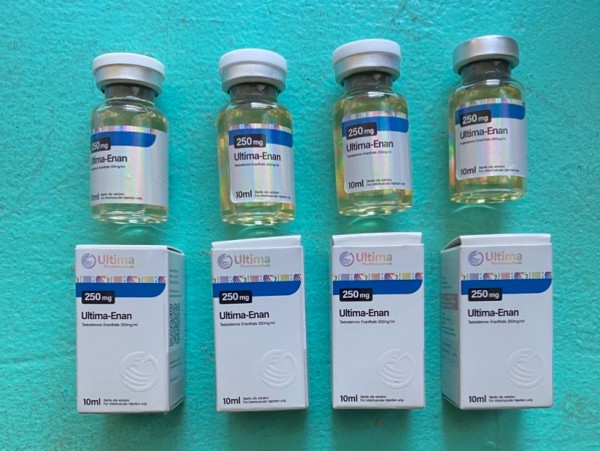 Ultima-Enan 250

Testosterone Enanthate from Ultima Pharmaceuticals. 250mg/mL, 10mL vial. 

These vials are coded and you can check the codes on Ultima’s website for authenticity. They’re genuine. No fake compounds here.